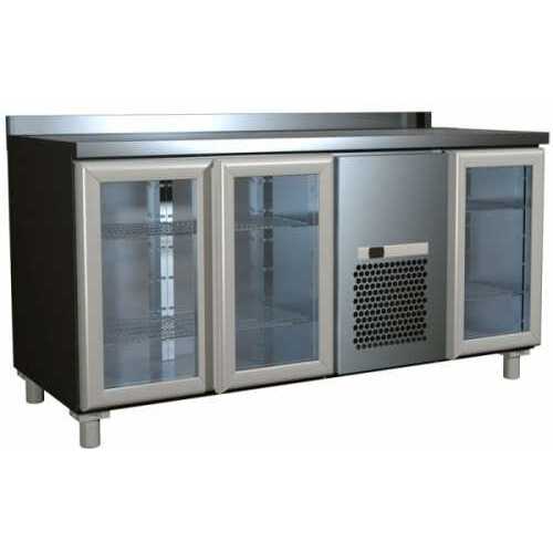 Стол холодильный T70 M3-1-G (3GNG/NT Carboma) с бортом (0430-2 корпус нерж) - Ресурс Комплект Сервис