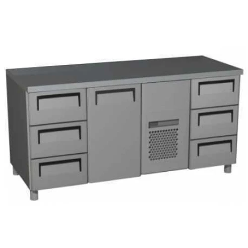 Стол холодильный T70 M3-1 (3GN/NT Carboma) без борта (0430-1 корпус нерж 1 дверь - Ресурс Комплект Сервис