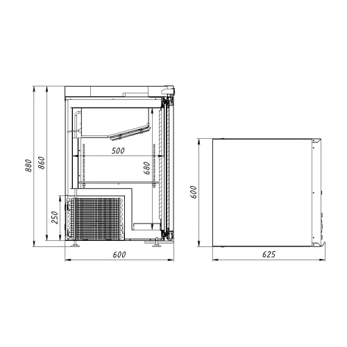 Шкаф xолодильный ARKTO DF0.13-G - Ресурс Комплект Сервис