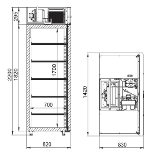 Шкаф xолодильный ARKTO D1.4-Gc - Ресурс Комплект Сервис