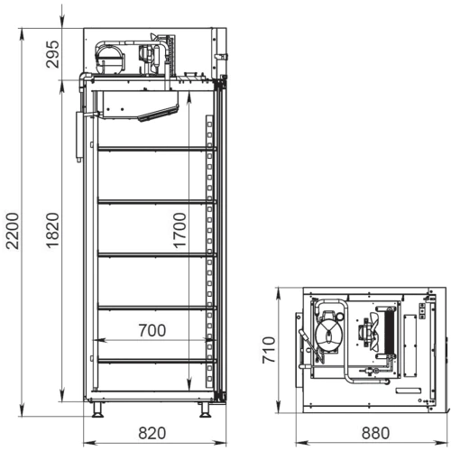 Шкаф xолодильный Фармацевтический ARKTO ШxФ-700-НСП - Ресурс Комплект Сервис
